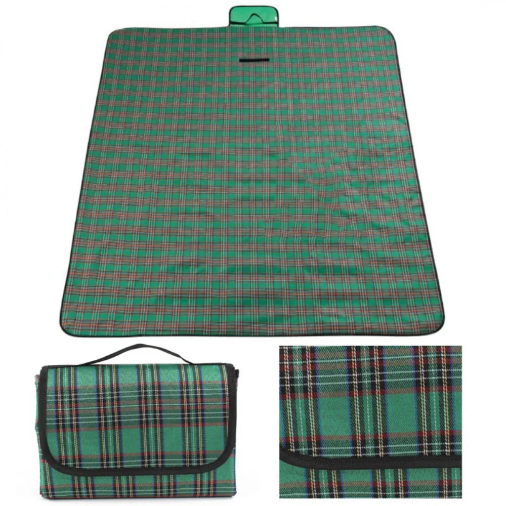 Picknick Decke Stranddecke ungefaltet 145x175 cm gefaltet mit Tragegriff 20x24 - WS-Trend.de