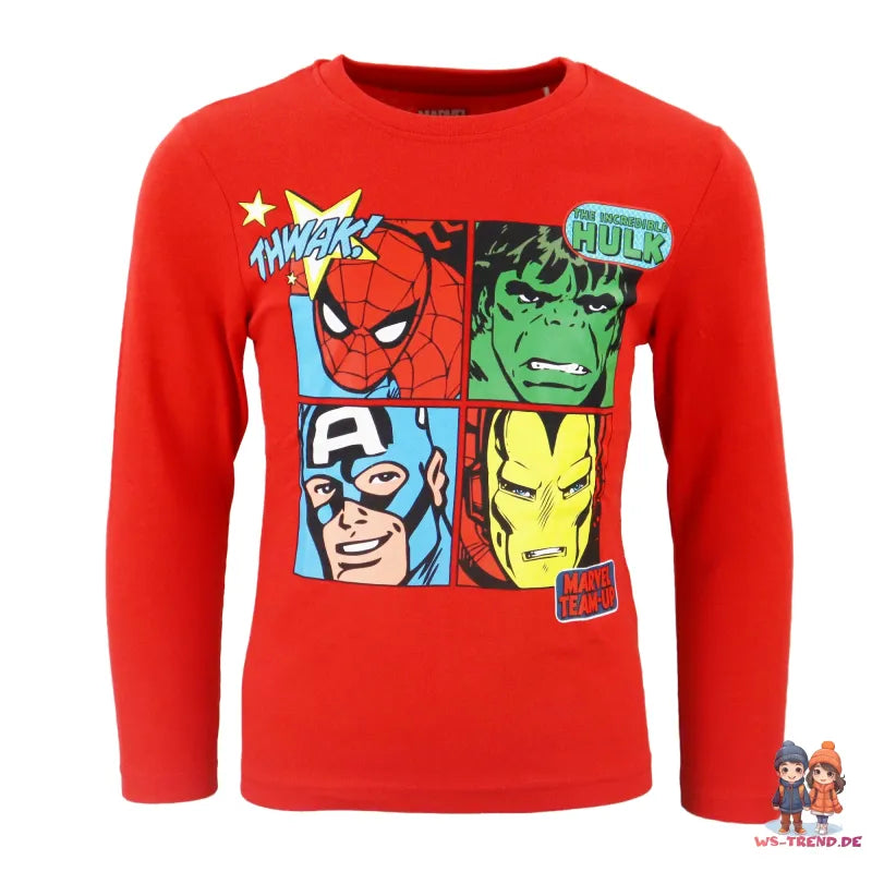 Marvel Avengers Kinder langarm Schlafanzug Pyjama - WS-Trend.de Jungen lang Sleepwear 104-134