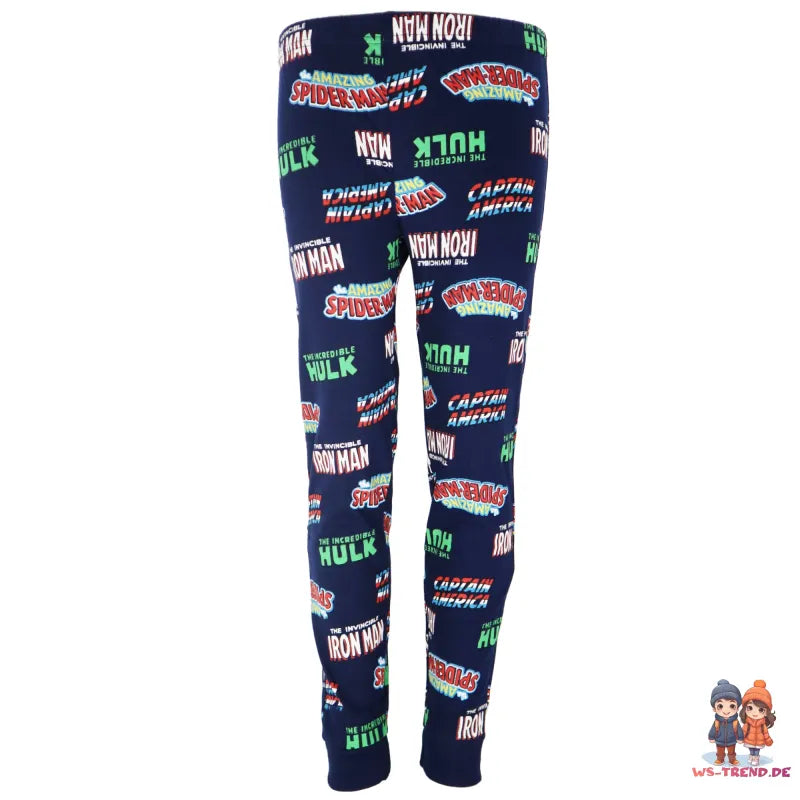 Marvel Avengers Kinder langarm Schlafanzug Pyjama - WS-Trend.de Jungen lang Sleepwear 104-134