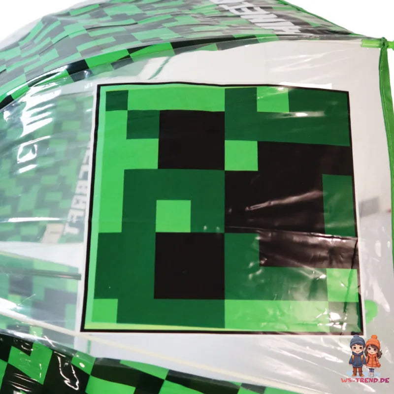 Minecraft Creeper Kinder Regenschirm Stabregenschirm Schirm D 70 cm - WS-Trend.de