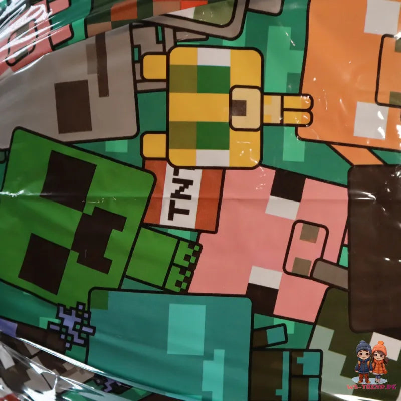 Minecraft Gamer Kinder Regenschirm Stabregenschirm Schirm D 70 cm - WS-Trend.de