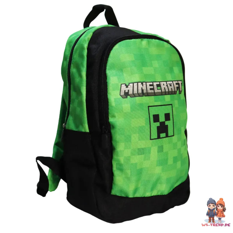 Minecraft Creeper Rucksack Backpack Schultasche Gr. 40x25x12 cm - WS-Trend.de