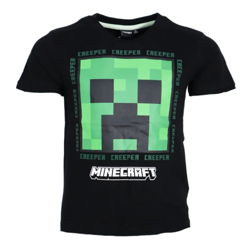 Minecraft Gamer Creeper Kinder kurzarm T-Shirt - WS-Trend.de Kurzarm Shirt Baumwolle 116 bis 152