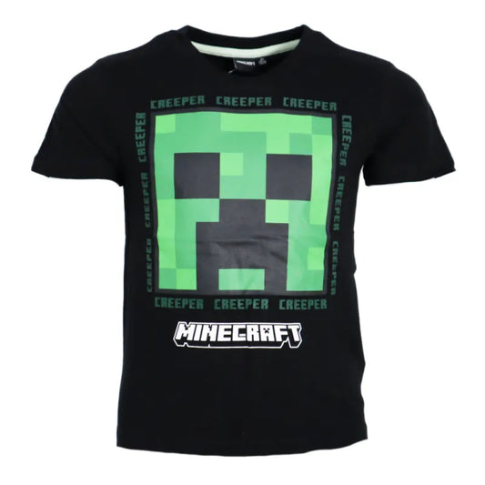 Minecraft Gamer Creeper Kinder kurzarm T-Shirt - WS-Trend.de Kurzarm Shirt Baumwolle 116 bis 152