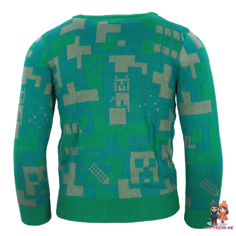 Minecraft Gamer Creeper Kinder Jungen Pulli Pullover Sweater WS Trend.de Gr. 116 152
