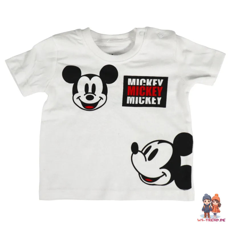 Disney Mickey Maus Baby Kurzarm Shirt und Shorts - WS-Trend.de kurzarm T-Shirt Gr. 62 - 86 für Jungen