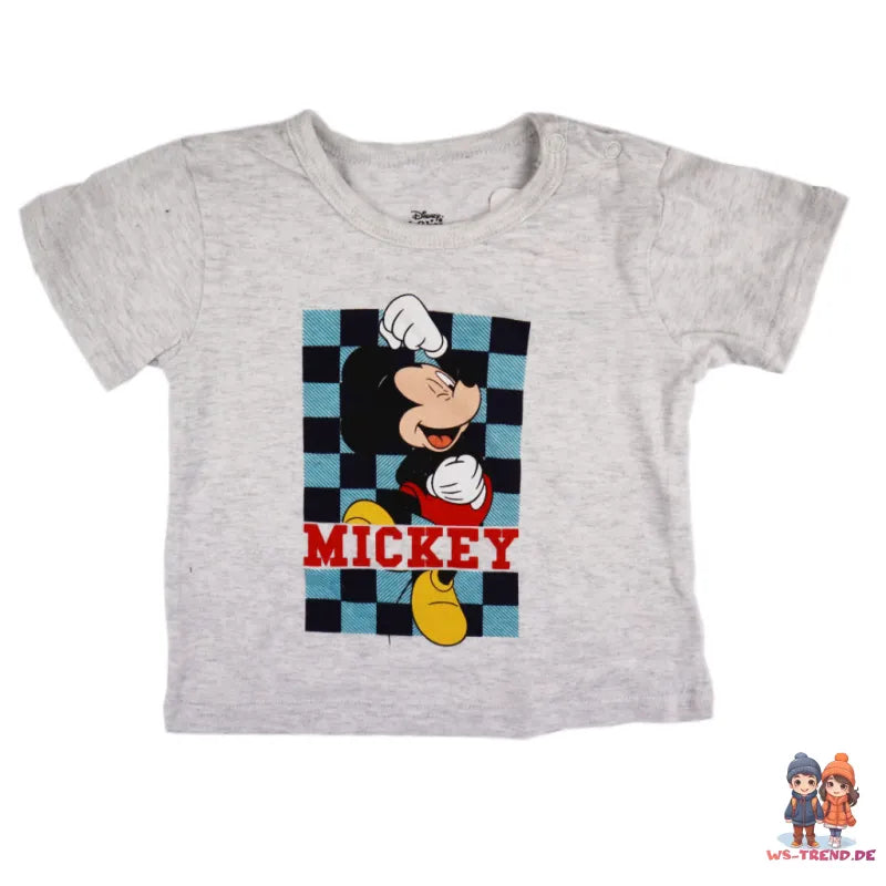 Disney Mickey Maus Baby Kurzarm Shirt und Shorts - WS-Trend.de kurzarm T-Shirt Gr. 62 - 86 für Jungen