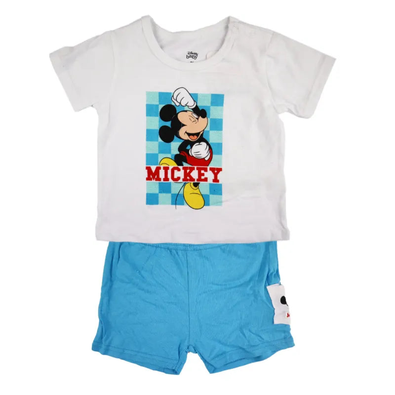 Disney Mickey Maus Baby Kurzarm Shirt und Shorts - WS-Trend.de kurzarm T-Shirt Gr. 62 - 86 für Jungen
