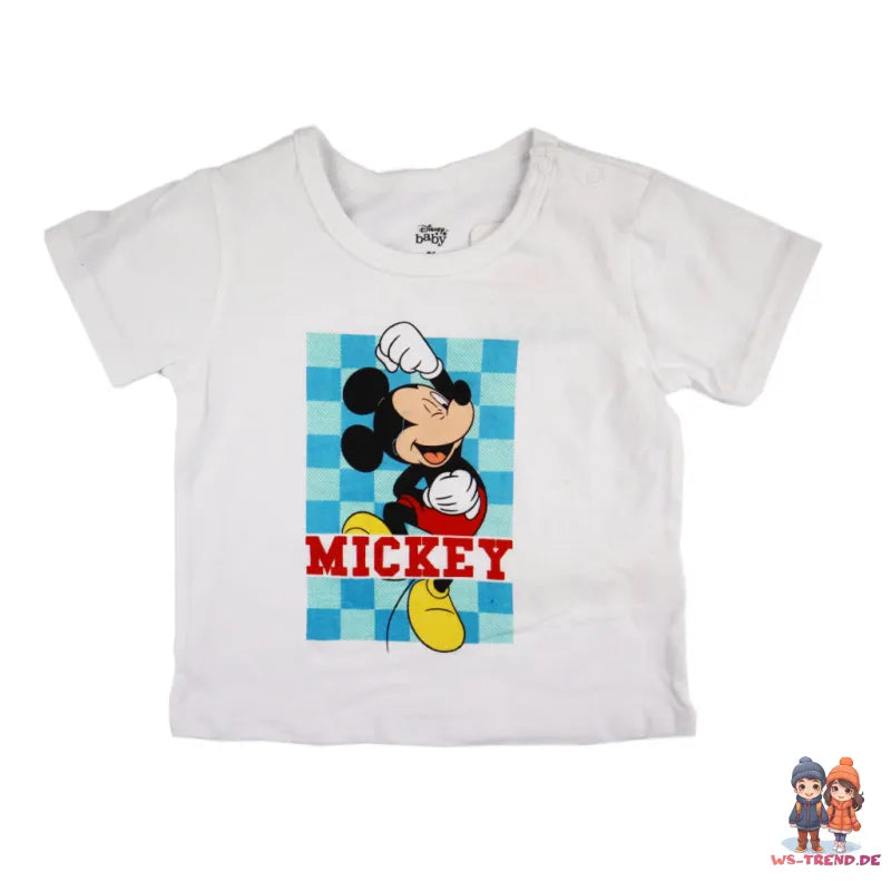 Disney Mickey Maus Baby Kurzarm Shirt und Shorts - WS-Trend.de kurzarm T-Shirt Gr. 62 - 86 für Jungen
