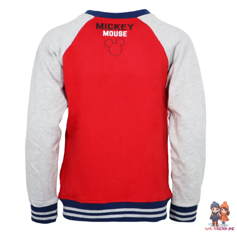 Disney Mickey Maus Kinder Jungen Baseball Jacke Sweater Pulli - WS-Trend.de Gr. 98-134