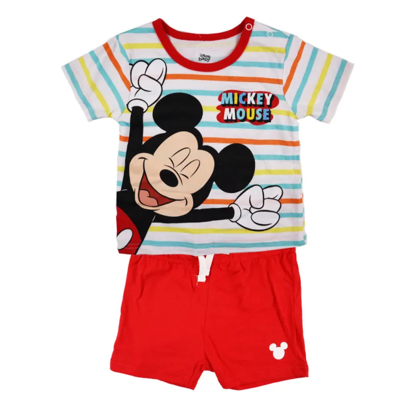 Disney Mickey Maus Baby Kurzarm Shirt und Shorts - WS-Trend.de kurzarm T-Shirt Gr. 62-86 für Jungen