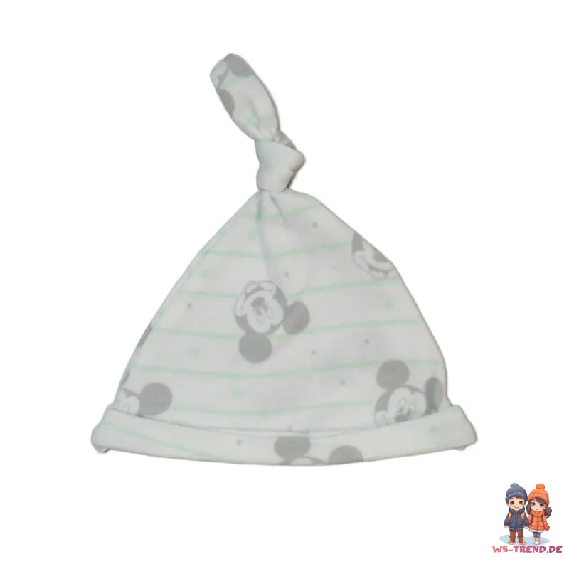 Disney Mickey Maus Baby 4 tlg Set Body Hose Lätzchen Mütze - WS-Trend.de Gr. 56 - 74 Baumwolle
