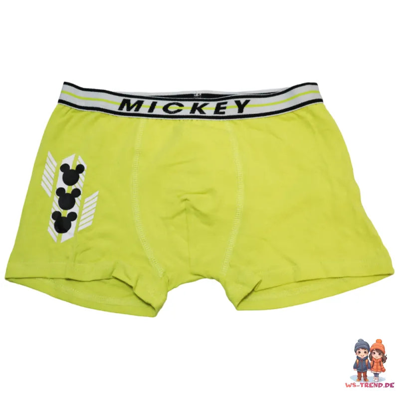 Disney Mickey Maus Jungen Boxershorts Unterhose 2er Pack - WS-Trend.de Gr. 122 bis 164