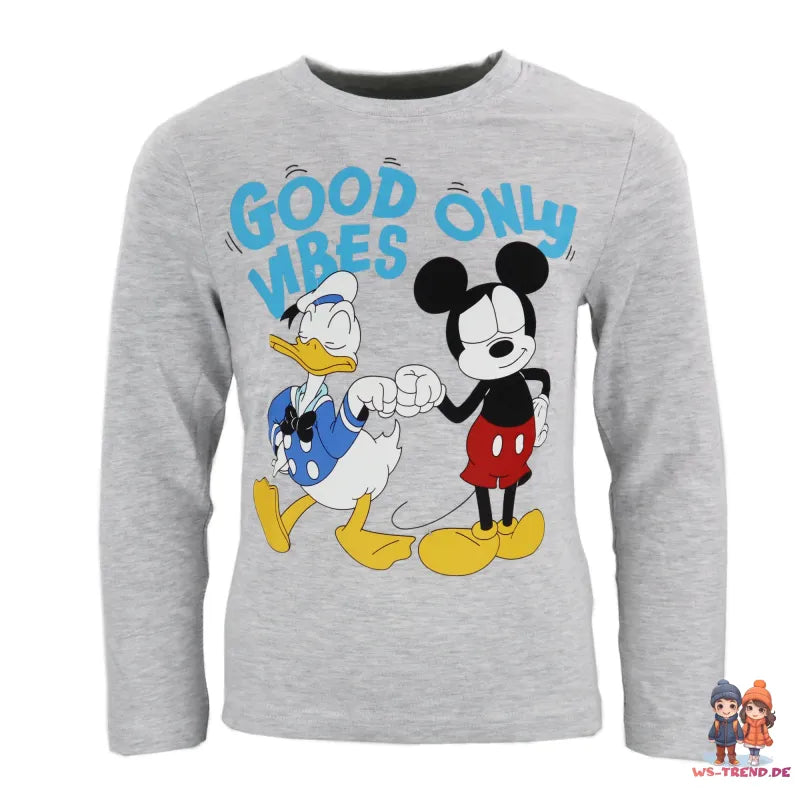 Disney Mickey Maus Donald Duck Kinder langarm Schlafanzug Pyjama - WS-Trend.de 98-128