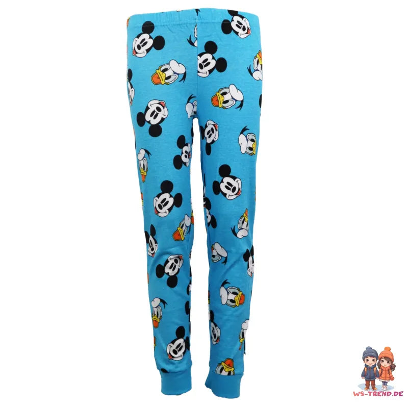 Disney Mickey Maus Donald Duck Kinder langarm Schlafanzug Pyjama - WS-Trend.de 98-128