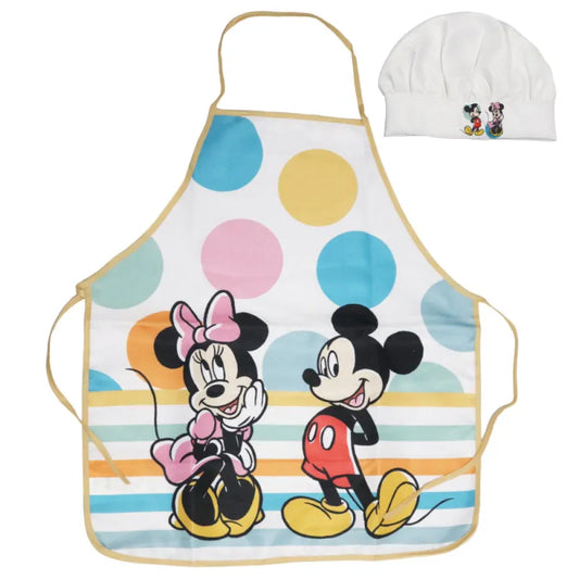 Disney Minnie Mickey Maus Kinder Kochschürze Backschürze mit Mütze 3-6 Jahre - WS-Trend.de