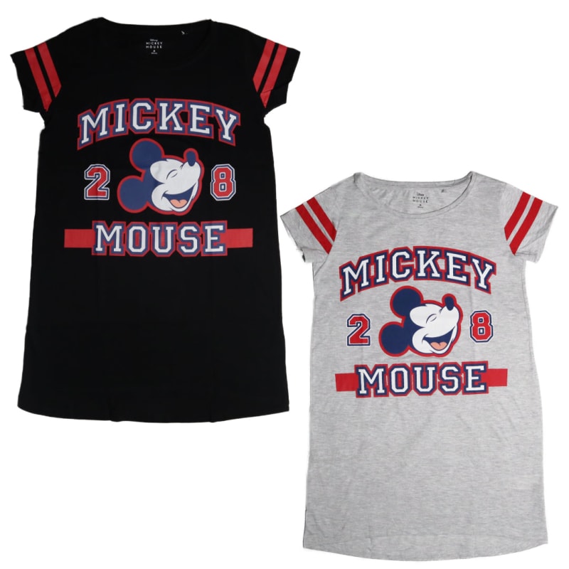 Disney Mickey Maus Damen kurzarm Schlafshirt Nachthemd XS-XL – WS-Trend