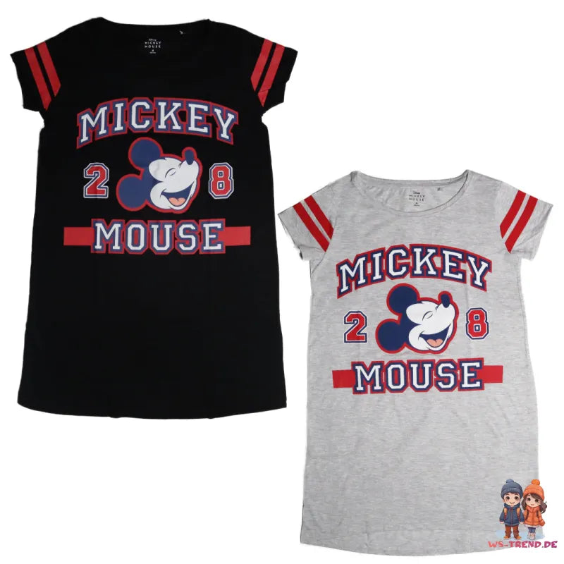 Disney Mickey Maus Damen kurzarm Schlafshirt Nachthemd - WS-Trend.de XS-XL