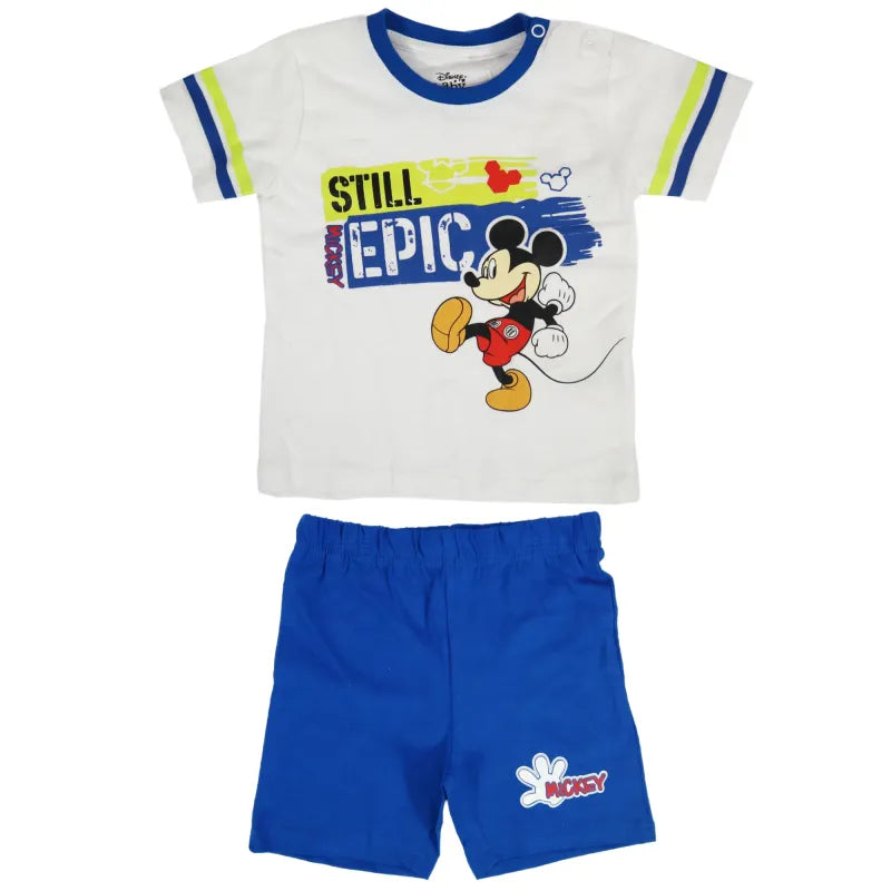 Disney Mickey Maus Baby Kurzarm Shirt und Shorts WS Trend.de kurzarm T Gr. 62 86 für Jungen