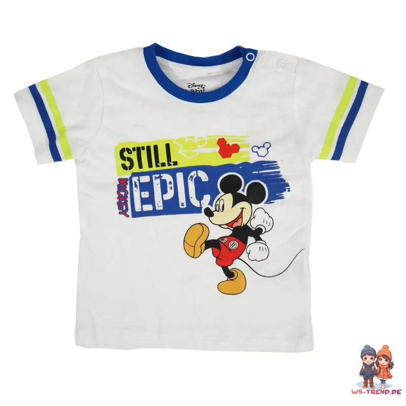 Disney Mickey Maus Baby Kurzarm Shirt und Shorts WS Trend.de kurzarm T Gr. 62 86 für Jungen