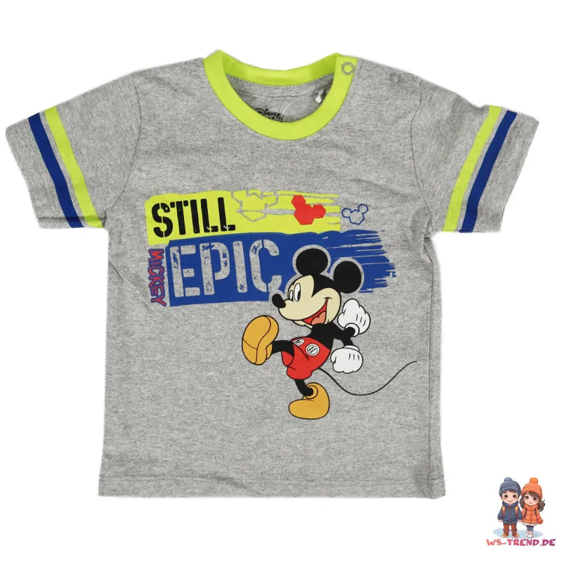 Disney Mickey Maus Baby Kurzarm Shirt und Shorts WS Trend.de kurzarm T Gr. 62 86 für Jungen