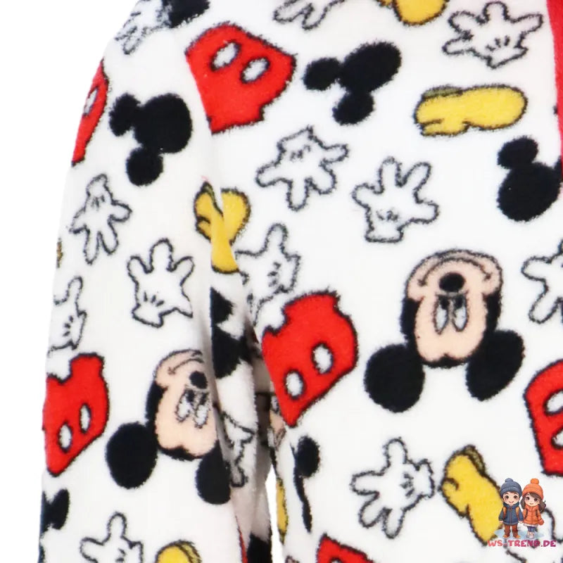 Disney Mickey Maus Kinder Mikrofaser Hausmantel Bademantel - WS-Trend.de Jungen Coral Fleece mit Kapuze Gr. 98 - 128