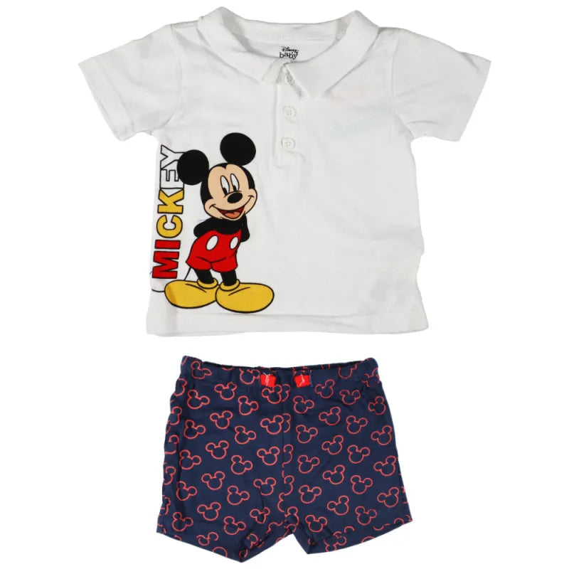Disney Mickey Maus Baby 2tlg.Set Kleinkind T-Shirt plus Shorts - WS-Trend.de kurzarm und Gr. 62 - 86 für Jungen