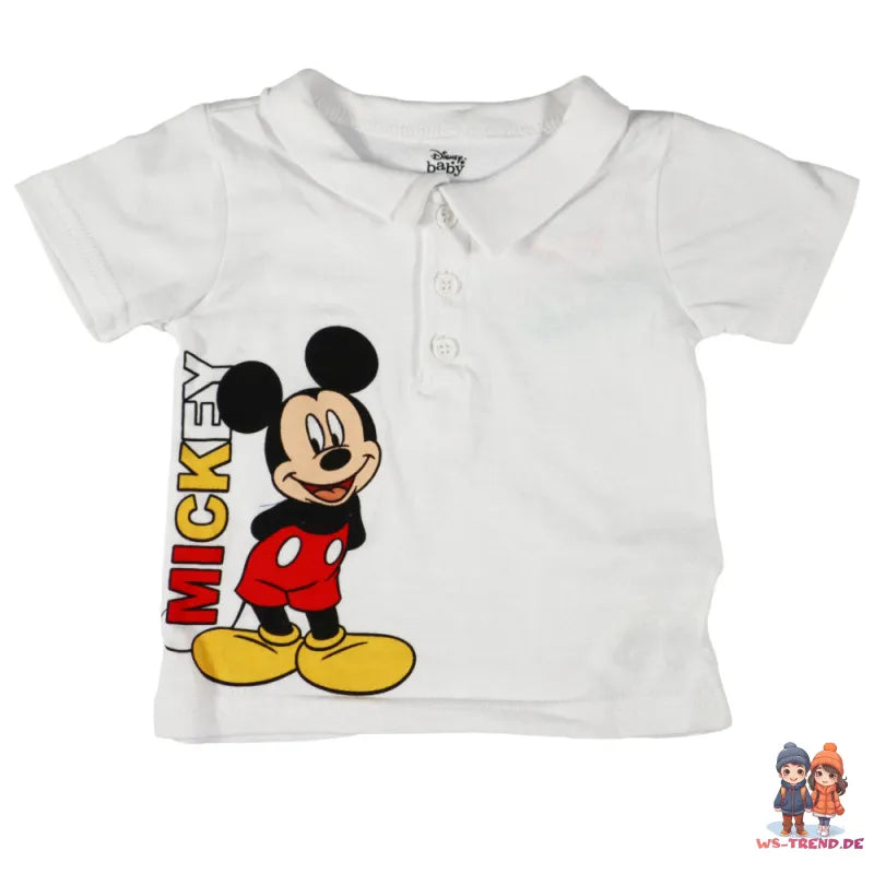 Disney Mickey Maus Baby 2tlg.Set Kleinkind T-Shirt plus Shorts - WS-Trend.de kurzarm und Gr. 62 - 86 für Jungen