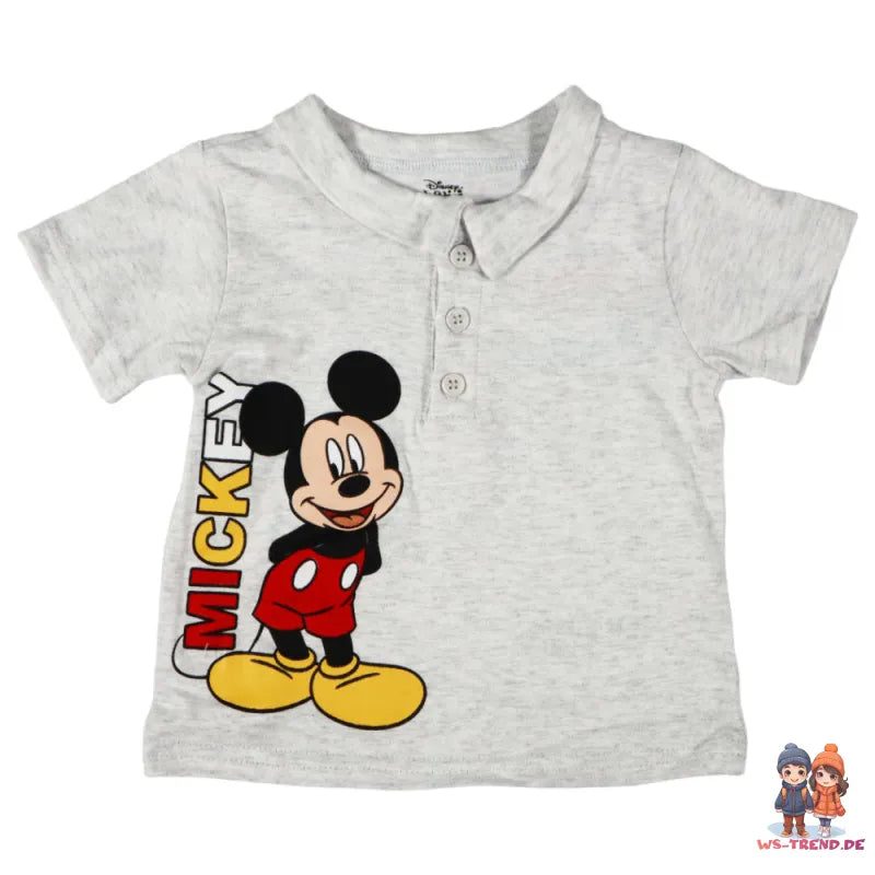Disney Mickey Maus Baby 2tlg.Set Kleinkind T-Shirt plus Shorts - WS-Trend.de kurzarm und Gr. 62 - 86 für Jungen
