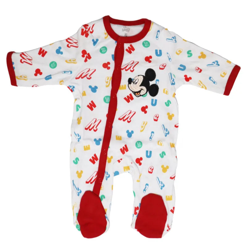 Disney Mickey Maus Baby Kleinkind Body Strampler Einteiler - WS-Trend.de Gr. 62 - 92 Baumwolle