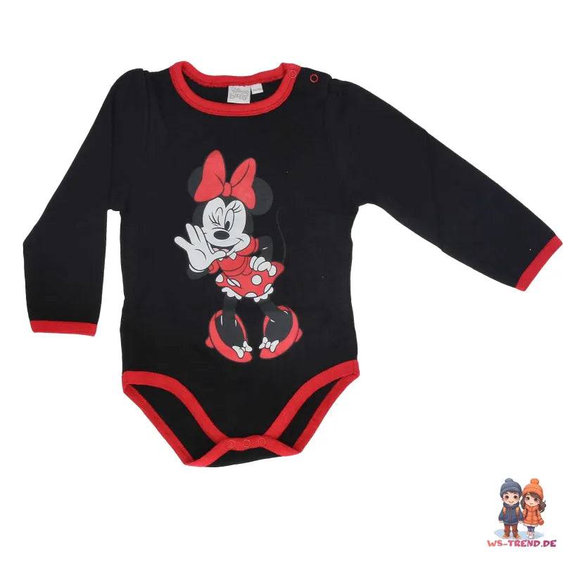 Disney Minnie Maus Baby 2er Pack langarm Body Strampler - WS-Trend.de Gr. 62 - 92