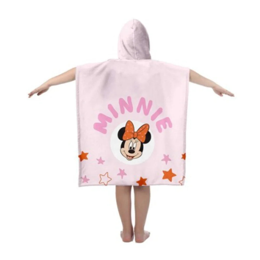 Minnie Maus Kinder Mädchen Poncho Badetuch - WS-Trend.de Mikrofaser 60x120 Baumwolle