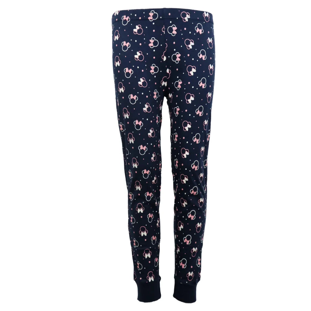 Disney Minnie Maus Kinder Schlafanzug Pyjama lang - WS-Trend.de Mädchen 104 - 134 Baumwolle
