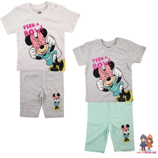Disney Minnie Maus Mädchen Baby Sommer Set - WS-Trend.de BABY Sommerset Shorts plus T-Shirt 62-86