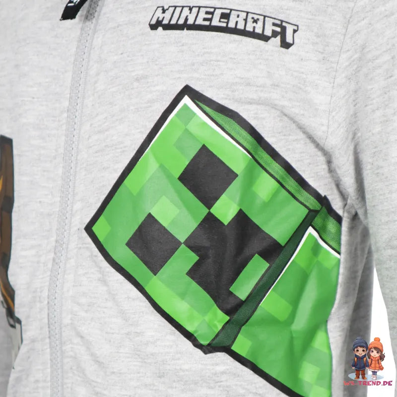 Minecraft Creeper Skelett Kinder Hoodie Kapuzenpullover Pulli Pullover WS Trend.de 116 152