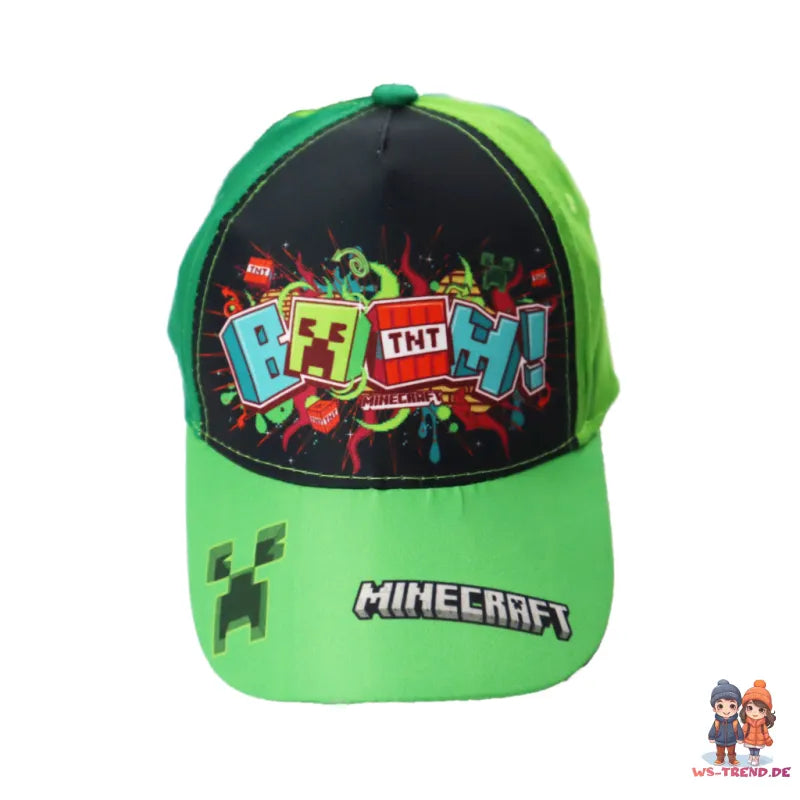 Minecraft TNT - Kinder Basecap Baseball Kappe - WS-Trend.de - Basecaps für Jungen Baumwolle