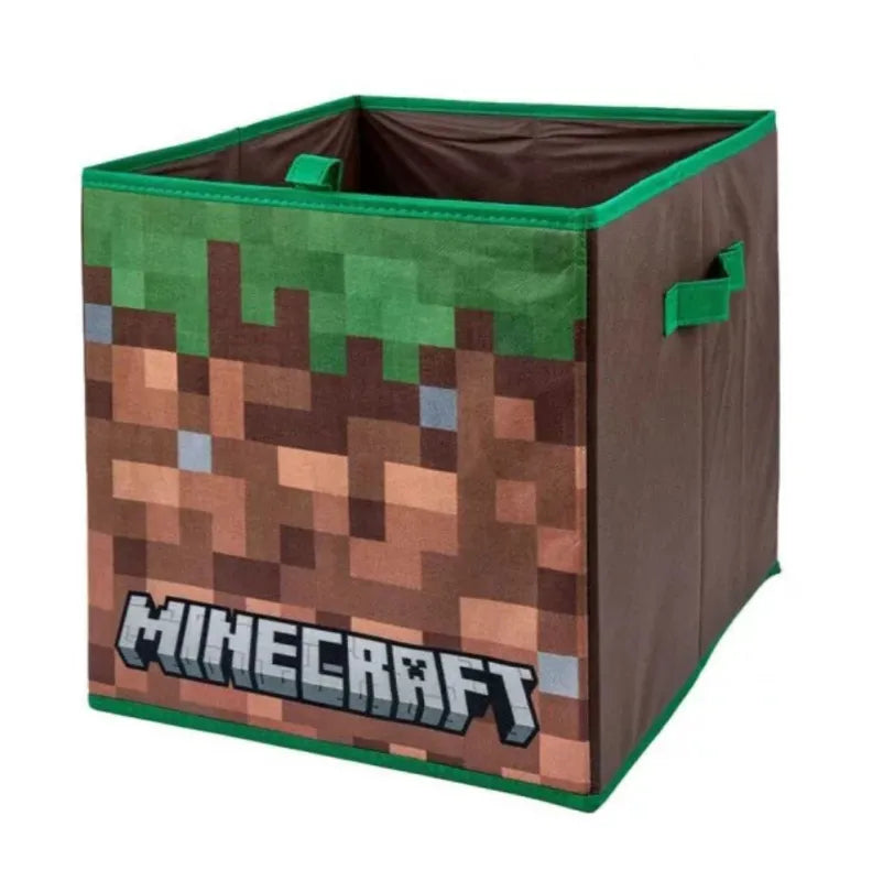 Minecraft Kinder Spielzeug Korb freistehender Spielzeugkorb 33x33x37 cm - WS-Trend.de