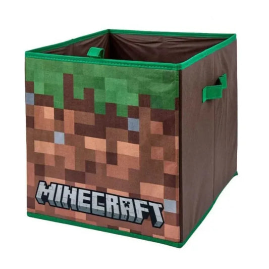Minecraft Kinder Spielzeug Korb freistehender Spielzeugkorb 33x33x37 cm - WS-Trend.de