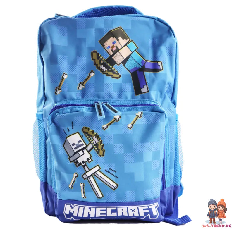 Minecraft Steve Kinder Rucksack - WS-Trend.de Sporttasche Backpack Tasche Gr. 35 x 24 12