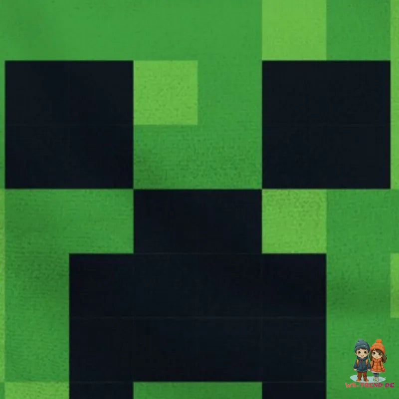 Minecraft Gamer Creeper Kinder Poncho Badeponcho 100% Baumwolle - WS-Trend.de