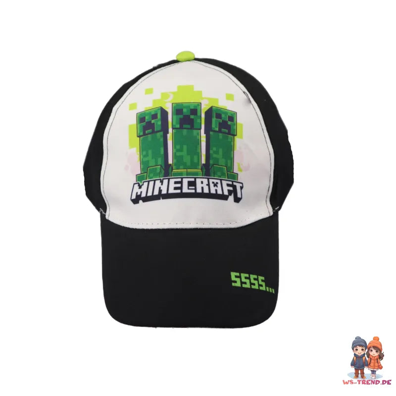 Minecraft Creeper - Basecap Baseball Kappe - WS-Trend.de Steve Alex Zombie Mütze Jungen