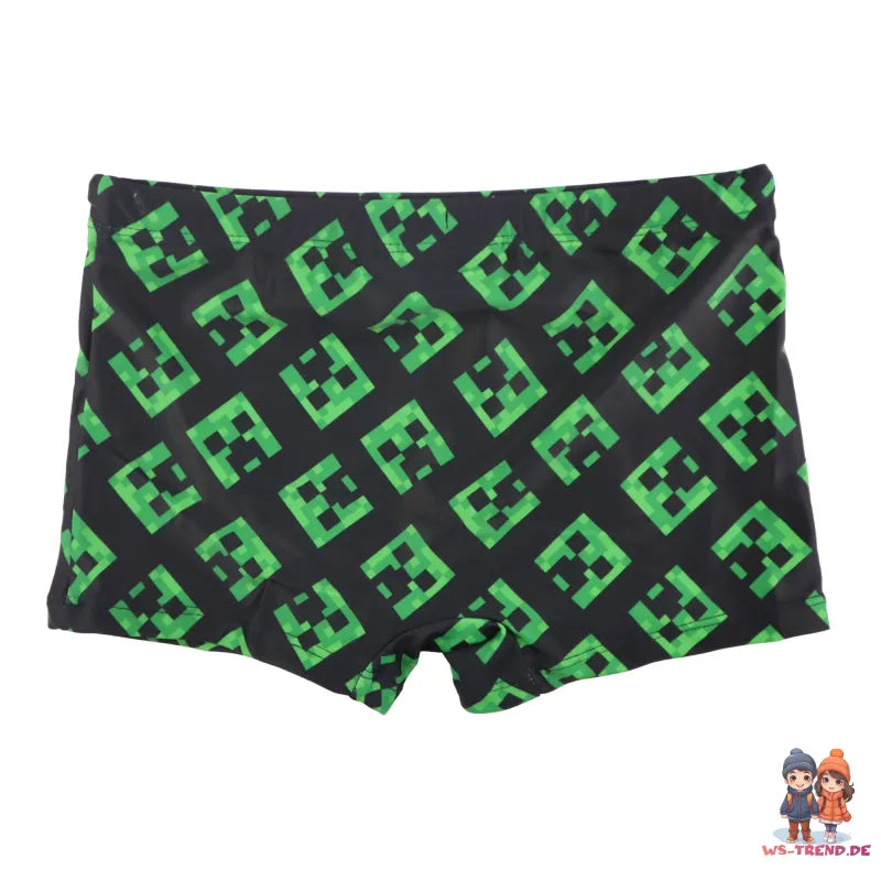 Minecraft Creeper Kinder Badehose Badeshorts - WS-Trend.de Shorts jungen Bademode Gr 116-140