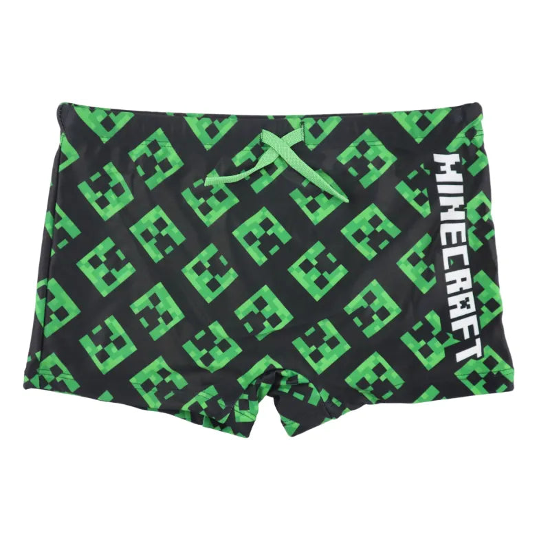 Minecraft Creeper Kinder Badehose Badeshorts - WS-Trend.de Shorts jungen Bademode Gr 116-140