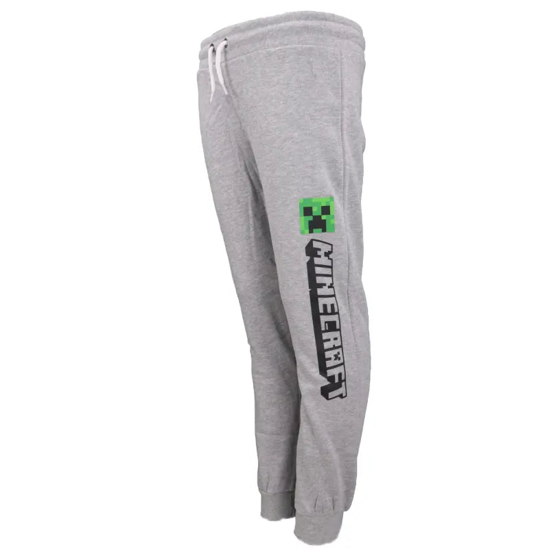 Minecraft Creeper Kinder Jogginghose - WS-Trend.de Enderman Sporthose Hose 128 bis 152 Grau