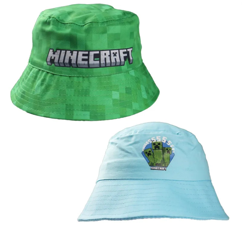 Minecraft Creeper Kinder Jungen Fischerhut WS Trend.de Fischermütze Sommerhut 52 54