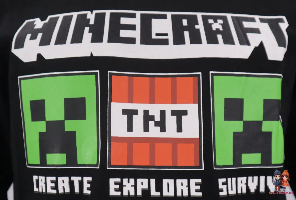 Minecraft Creeper Kinder lang Pyjama - WS-Trend.de Jungen Schlafanzug 116 -152
