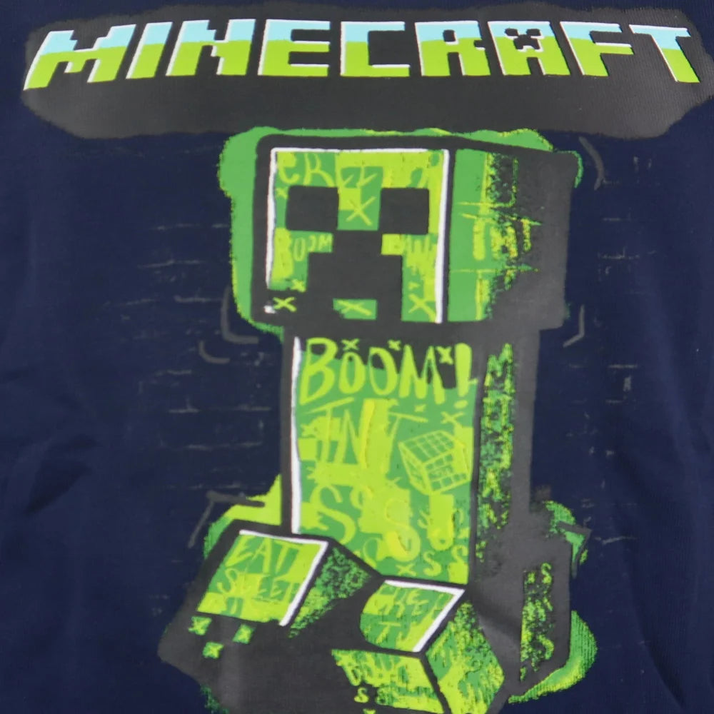 Minecraft Creeper Kinder Pullover - WS-Trend.de Gamer Pulli Gr.116-152 Jungen Schwarz