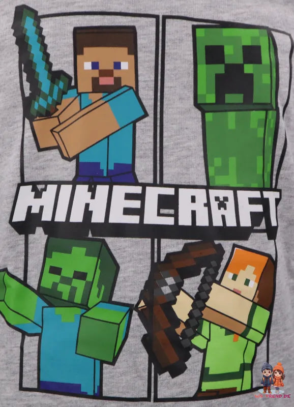 Minecraft Creeper Kinder Pullover WS Trend.de Gamer Pulli Gr.116 152 Jungen Schwarz