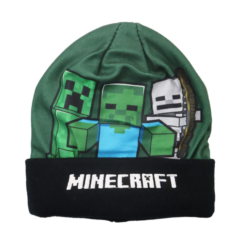 Minecraft Creeper Kinder Wintermütze - WS-Trend.de Mütze in 54 oder 56 Motivwahl - Steve Alex