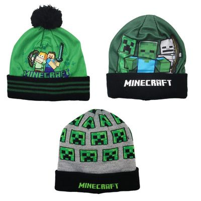 Minecraft Creeper Kinder Wintermütze - WS-Trend.de Mütze in 54 oder 56 Motivwahl - Steve Alex